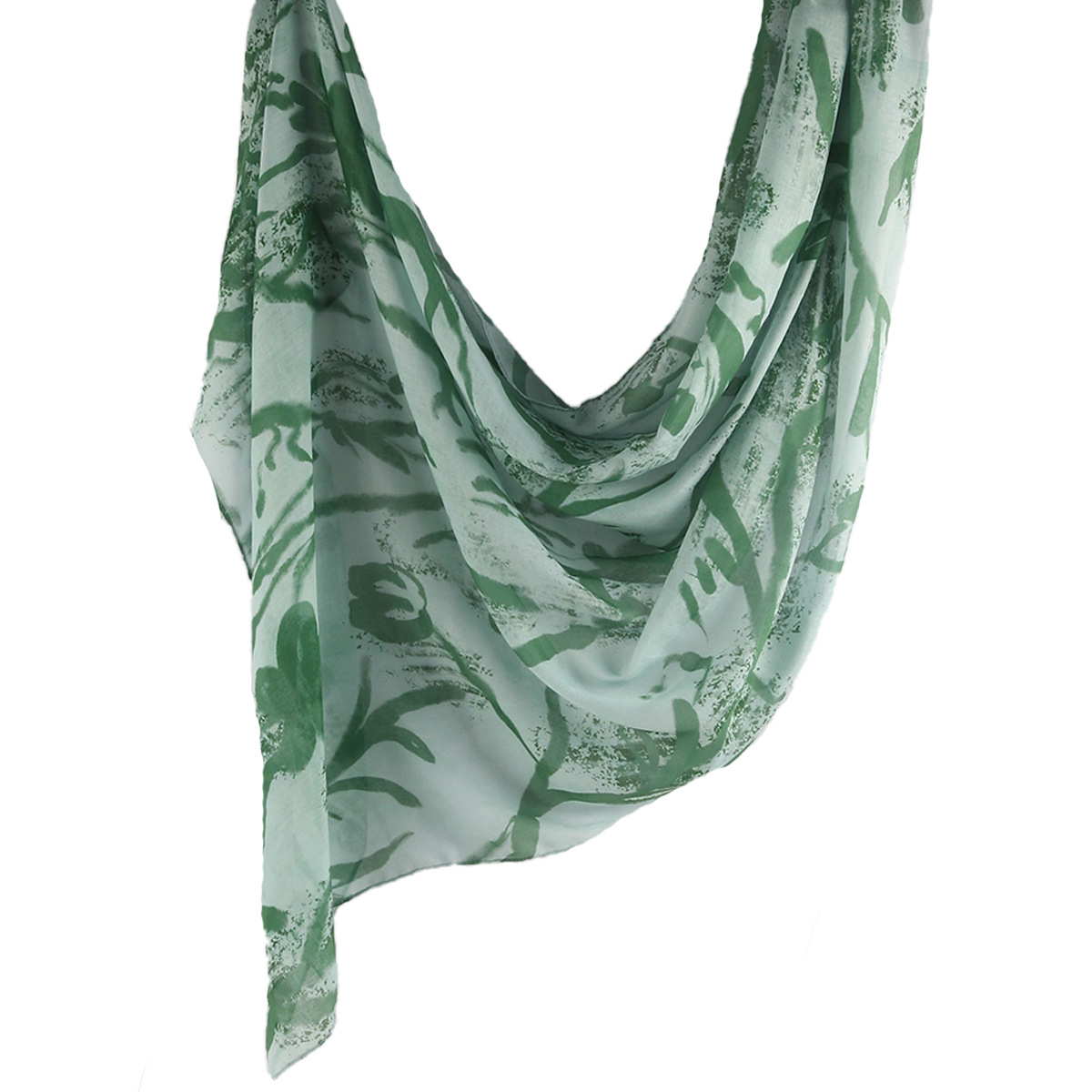 Picture of Best-Selling Watercolor Tie-Dye Cotton Scarf Arabian Satin Polyester Long Scarf Turkish Middle Eastern Scarf