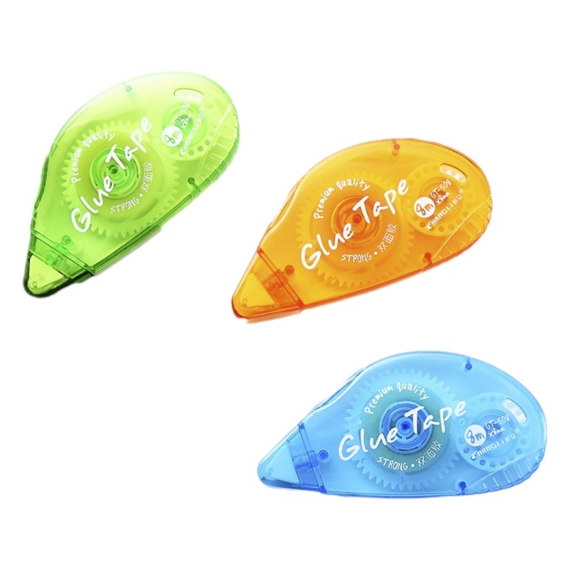 Long Standing Dot Glue Creative Correction Tape Double-Sided Tape Children's Strong Adhesive Glue Student Stationery Transparent Office Glue Wholesale