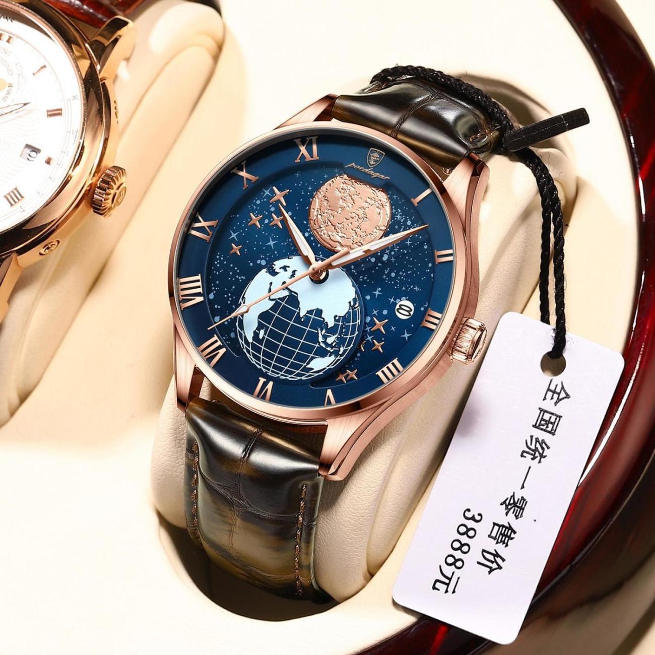 Swiss brand waterproof luminous men's watch ultra-thin calendar quartz watch trembles AliExpress a generation of hair