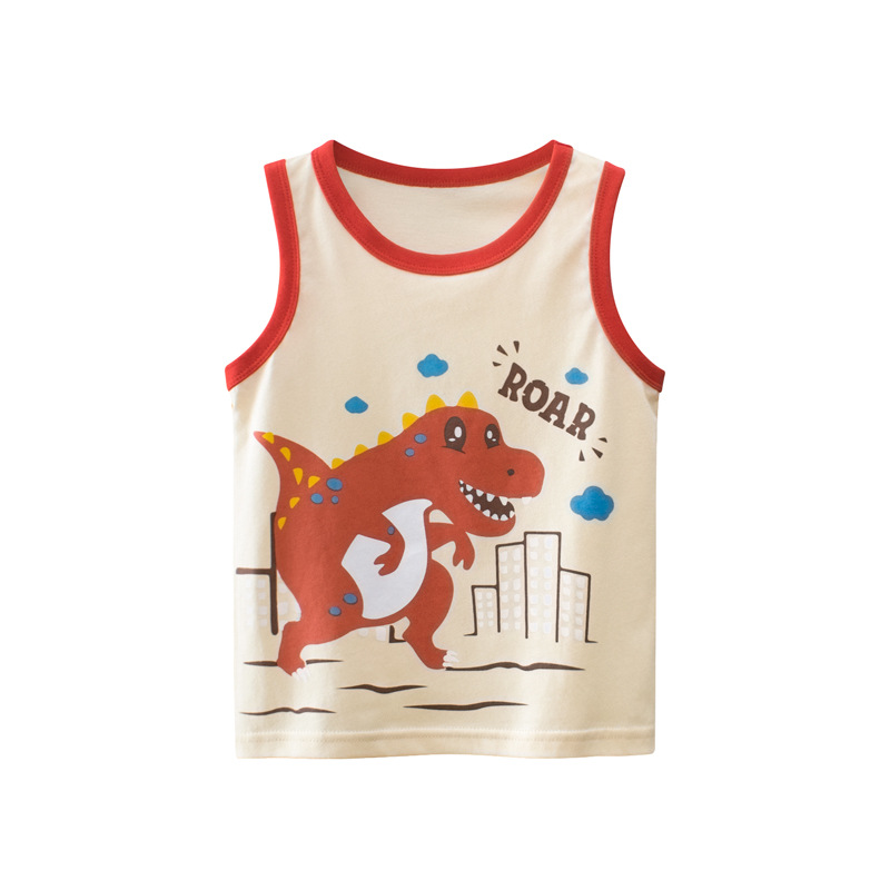 Picture of 27Kids Trendy Brand Kidsren's Clothing Cross-Border First-Hand Supply Kidsren's Vest Wholesale 2025 Summer Korean Style Baby Boy Clothes