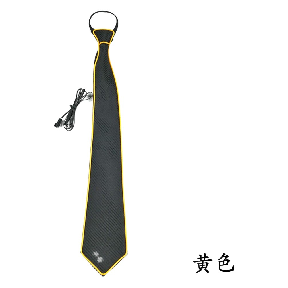 El Cold Light Luminous Tie Halloween Christmas Decoration Tie Glitter Tie Cold Light Tie Luminous Props
