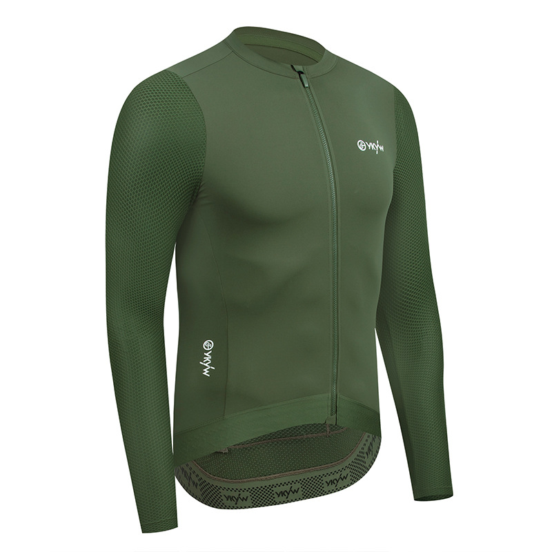 Picture of YKYW New Bicycle Sports Top Summer Hover Tight Breathable Sweat-wicking Men's Riding Clothes Long Sleeve