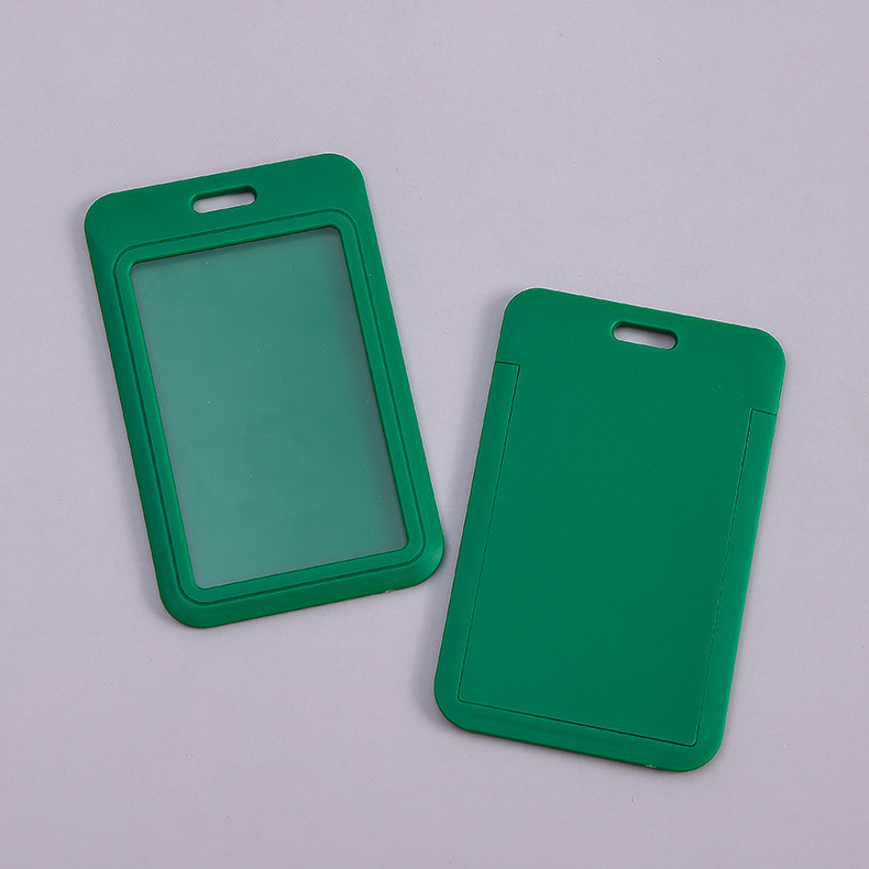 Picture of Sliding cover card push card ABS plastic cartoon tag student card cover work card badge cover chest card wholesale fixed