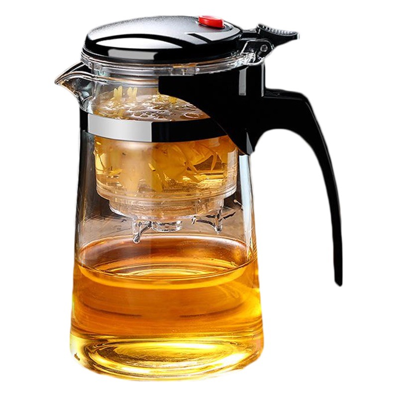 Heat-resistant glass teapot flutter cup filter tea water separation tea maker exquisite cup tea ceremony cup can be printed LOGO