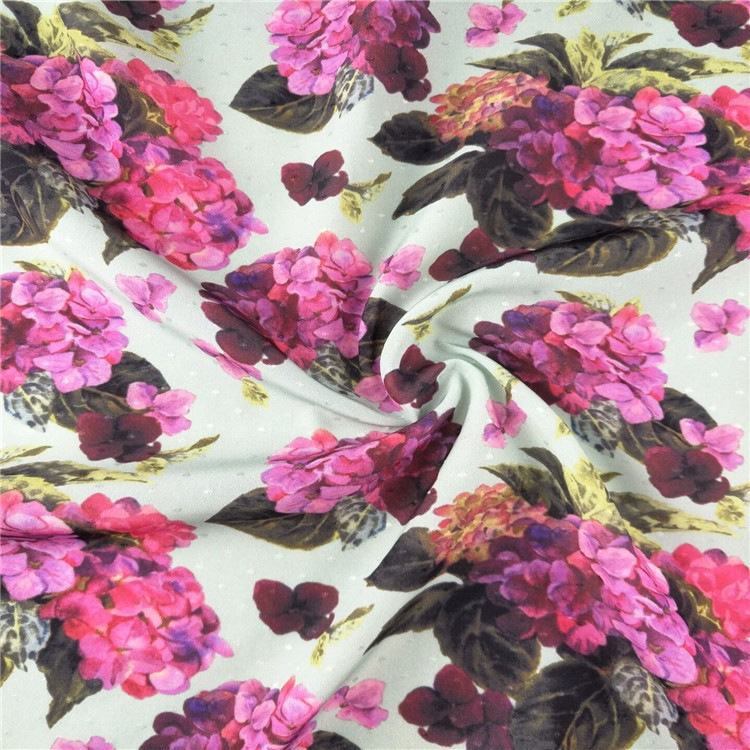 Picture of Polka Dot Jacquard Fabric Twisted White Soft Jacquard Fabric Lolita Princess Dress Fabric Colorful Chiffon Jacquard Fabric