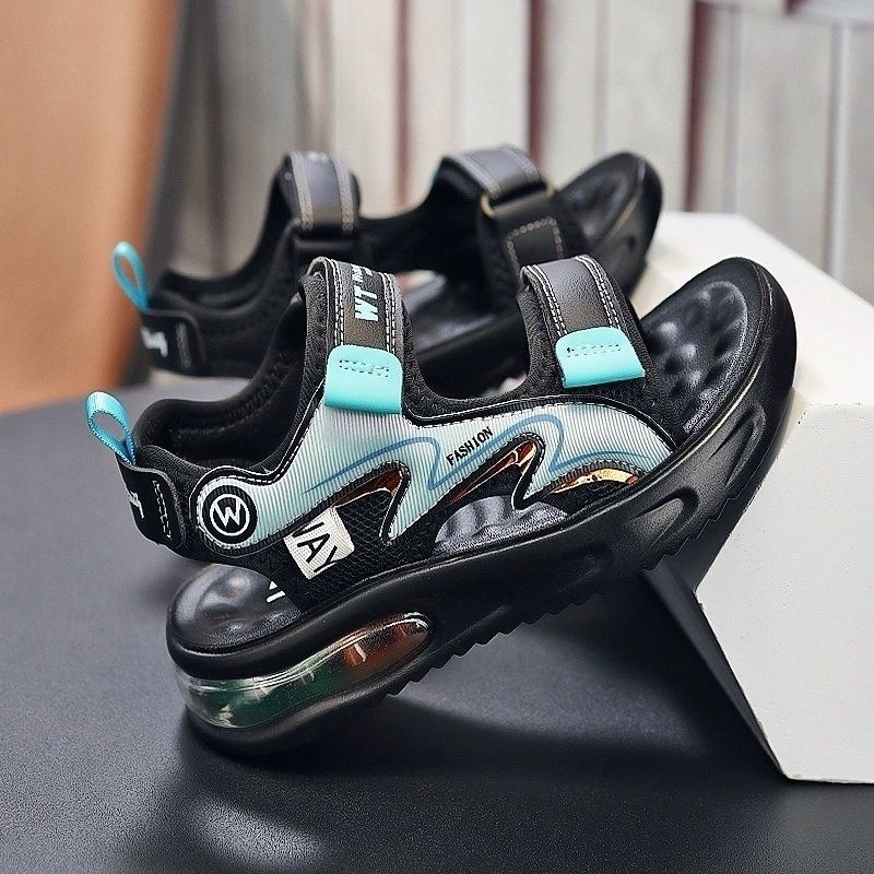 Boys' Sports Sandals 2025 Summer New Children's Non-slip Wear-resistant Beach Sandals for Middle and Large Children and Primary School Students Air Cushion