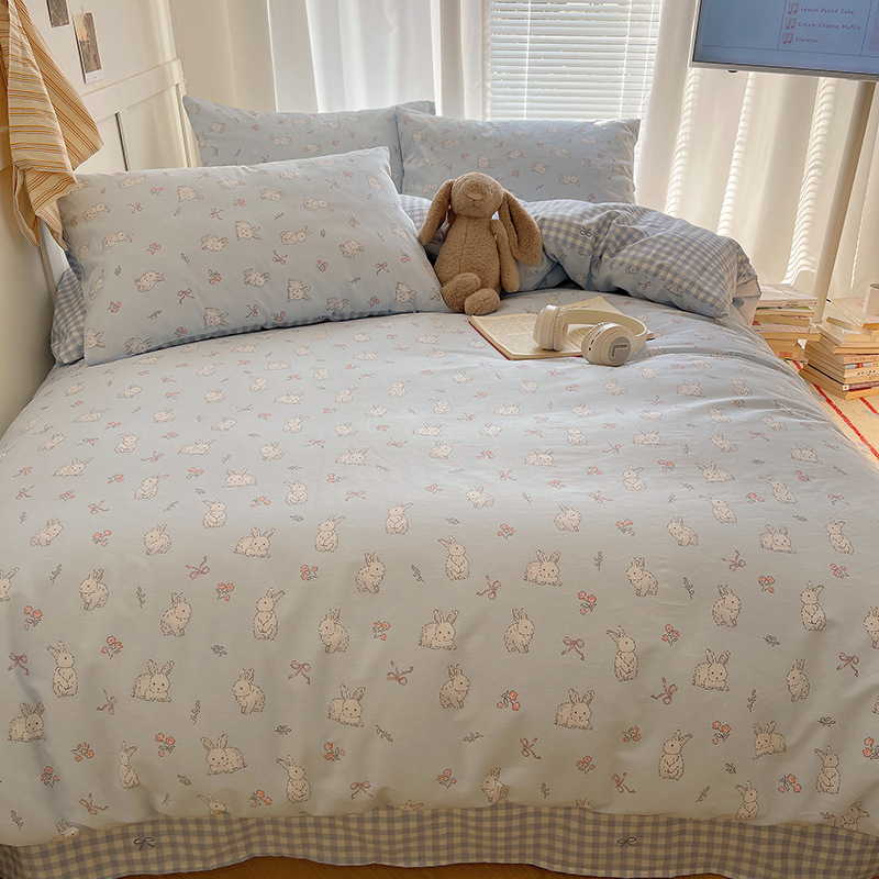 Picture of Wholesale ins cotton four-piece student dormitory three-piece set bed hat autumn and winter group purchase gift generation manufacturers