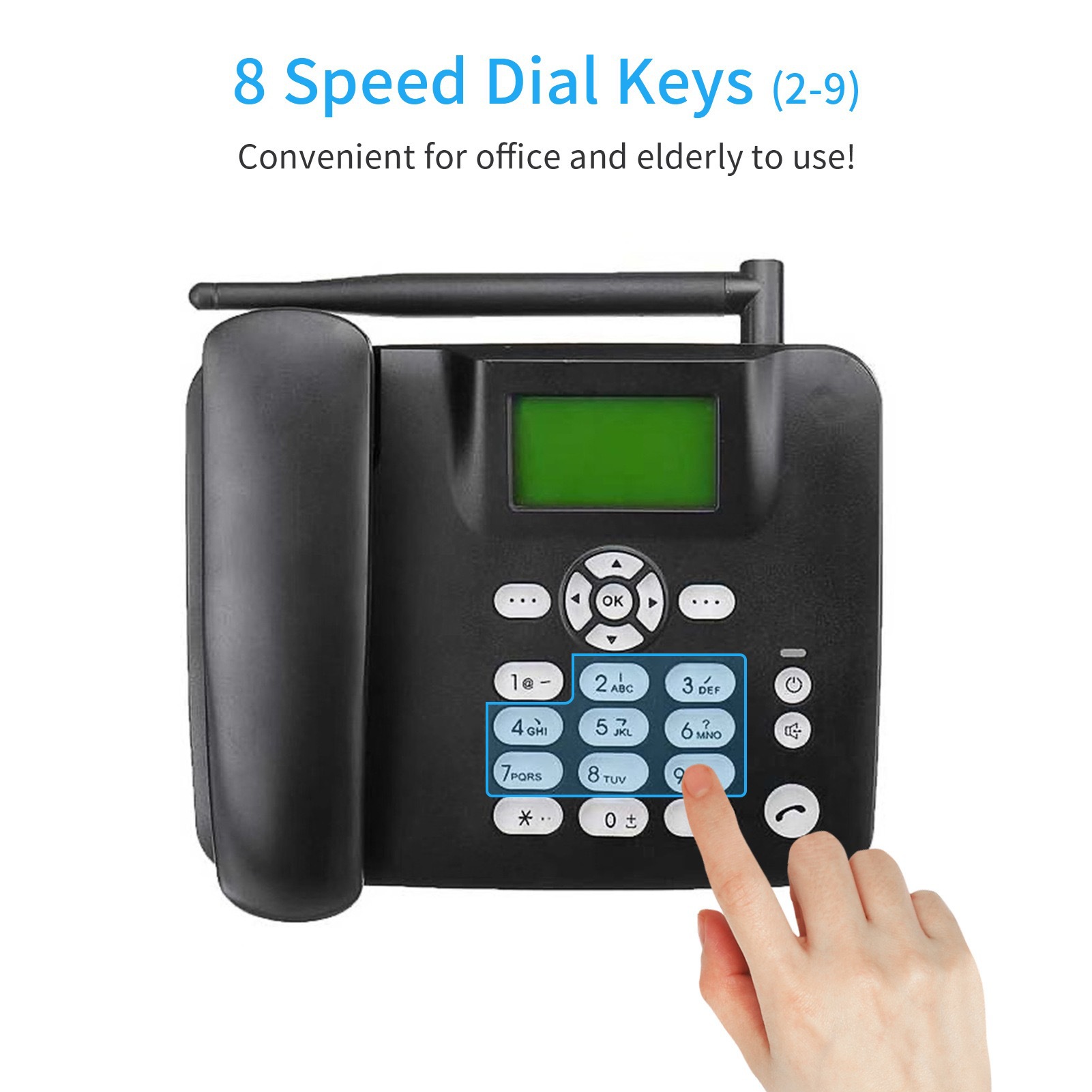 Gsm Wireless Card Sim Dual Card 3g Landline Phone Mobile 2g Office Home Fixed Line Fm Radio Cross-Border