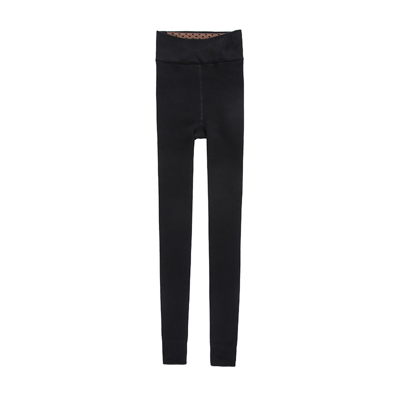 Picture of Threaded Slimming Look Leggings for Women's Outer Wear in Autumn and Winter Plus Size Heating Pantyhose Fleece-Lined and Thickeneded German Velvet Elastic Warm Pants