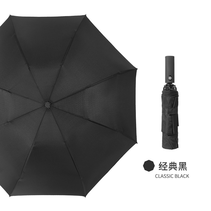 Picture of Fully Automatic Foldableing High-End Umbrella for Women, High-End, Sunny and Rainy Dual-Use Umbrella, Reverse Umbrella That Can Be Rotated with Logo