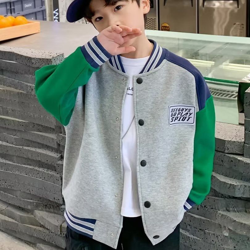 Picture of Children's Baseball Suit 2024 Spring New Boys' Coat Top Girls' Spring Jacket Baby Clothes Spring and Autumn Clothes