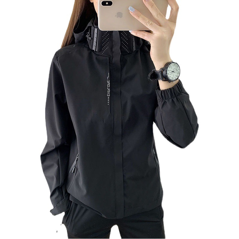 Autumn 2025 new single-layer assault clothes for men and women thin outdoor windproof and rainproof coat printable LOGO mountaineering suit
