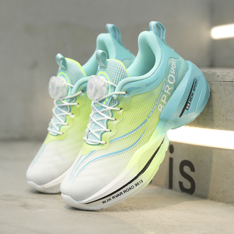 Children's Shoes, Sports Shoes, Basketball Shoes, Running Shoes, Boys and Girls, Students, Gradient Color, Lightweight, Comfortable, Tie-Free, Simple and Casual