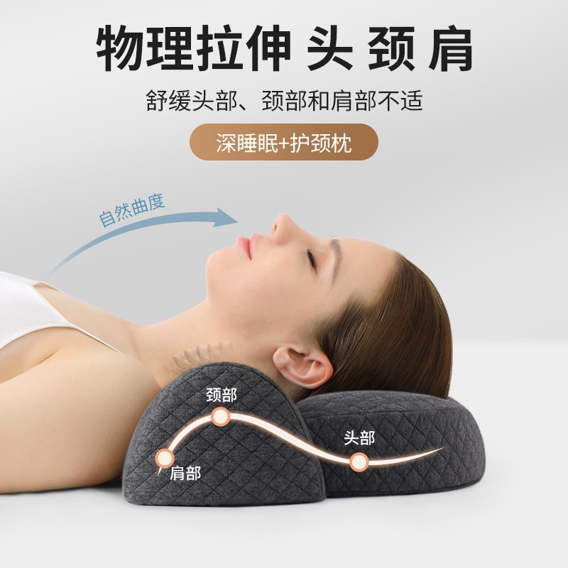 Picture of Cervical Pillow, Memory Foam Sleeping Pillow, Home Neck Pillow, Comfortable and Breathable