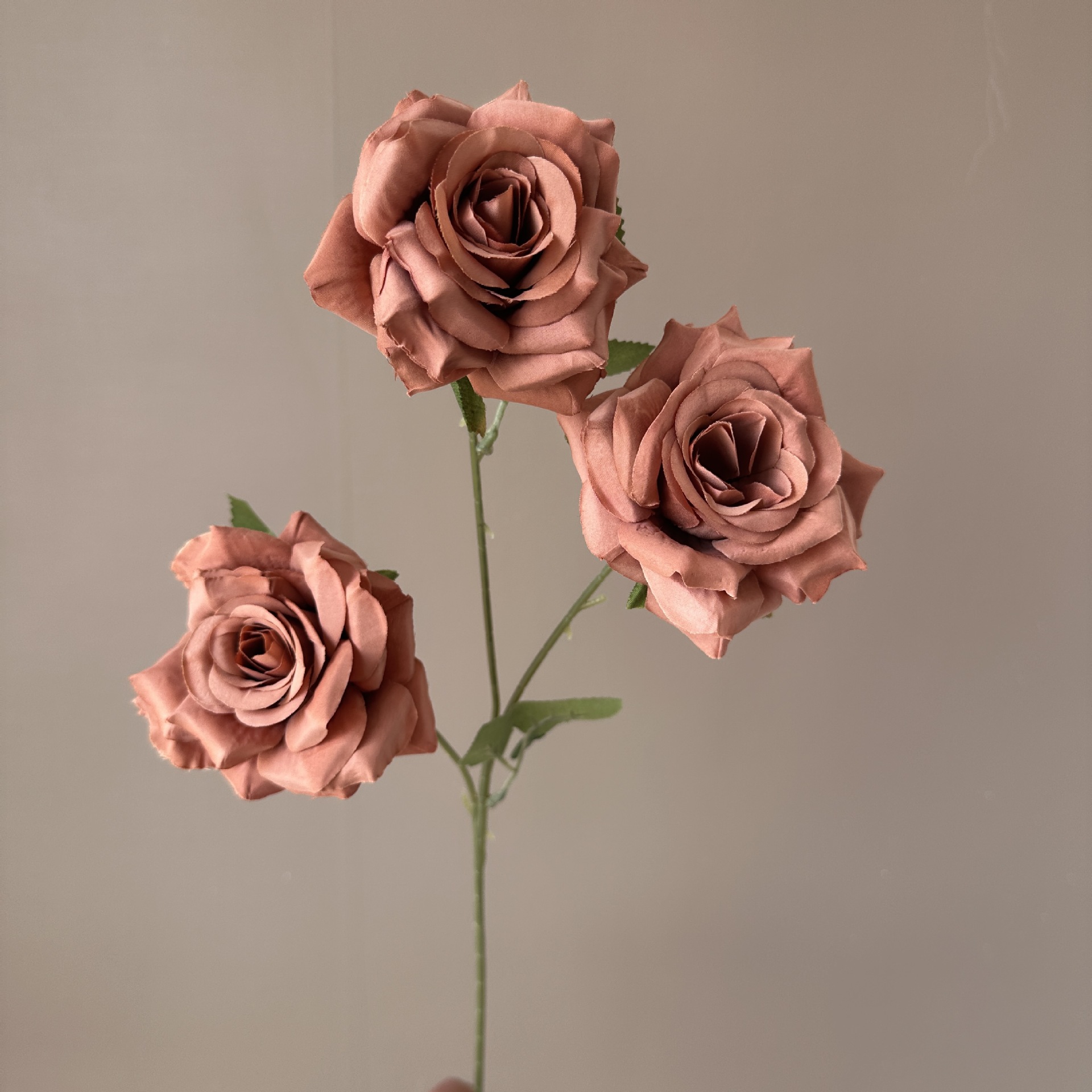 Picture of New 3-Head Diamond Rose Artificial Flower Wedding Hall Decorative Flower Artificial Flower Amazon Export Bouquet Rose Flower