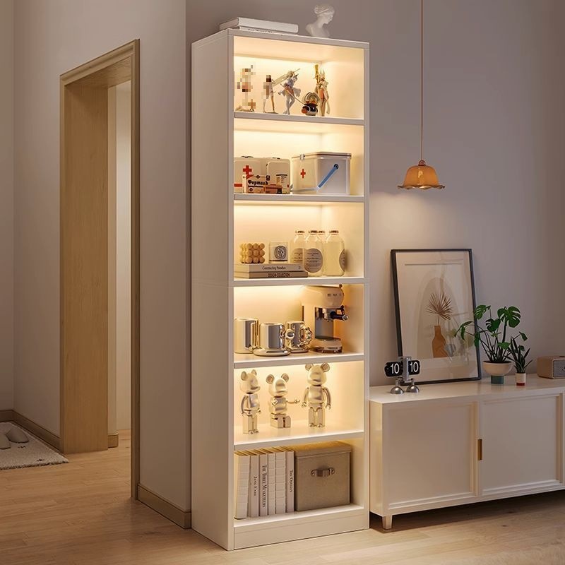 Tv Cabinet Side Storage Rack Home Bookshelf Simple Floor-Standing Storage Aisle Cabinet Living Room Multi-Layer Corner Bookcase