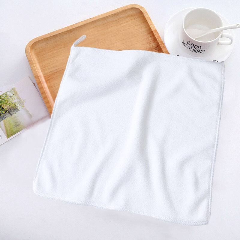 Picture of Wholesale microfiber small square 30*30 absorbent quick-drying towel kitchen cloth car towel custom logo