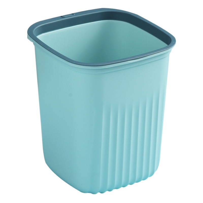 Household Pressure Ring Trash Can Kitchen Living Room Coverless Trash Basket Large Simple Toilet Toilet Plastic Trash Basket