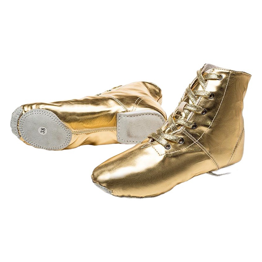 Factory Wholesale High Top Jazz Boots Bright Leather Modern Dance Shoes Ballet Practice Shoes Soft Sole Women's Jazz Shoes