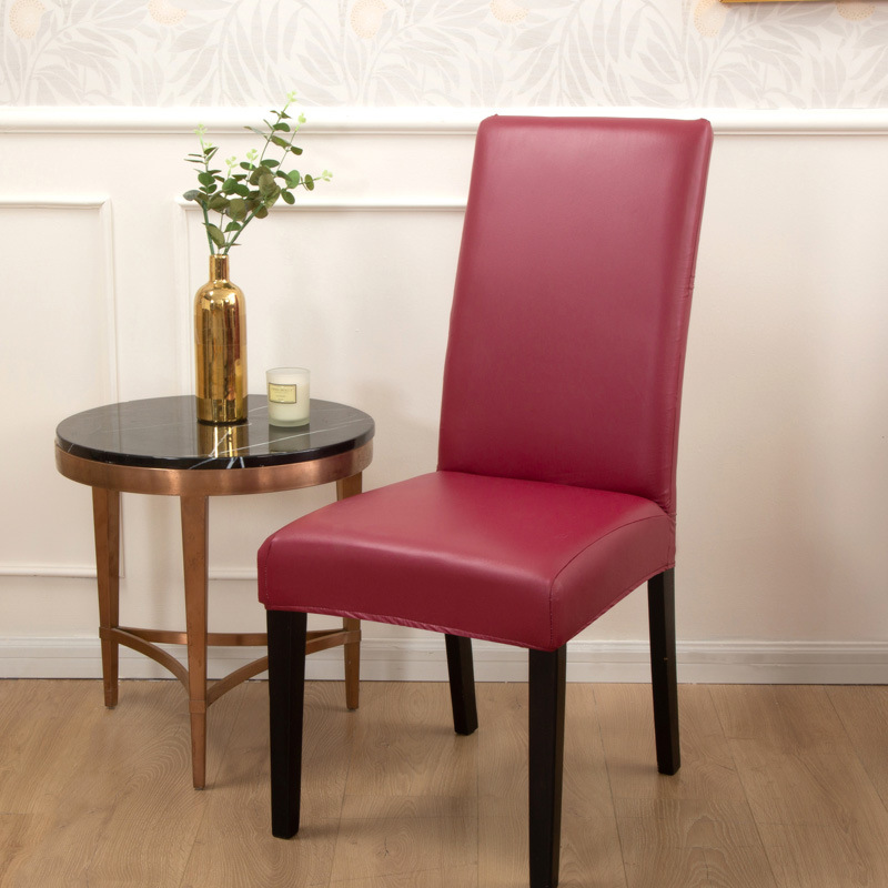 Picture of Cross-border New Solid Color Stretch Leather Seat Cover Amazon wish Dining Chair Office Waterproof and Dustproof Chair Cover