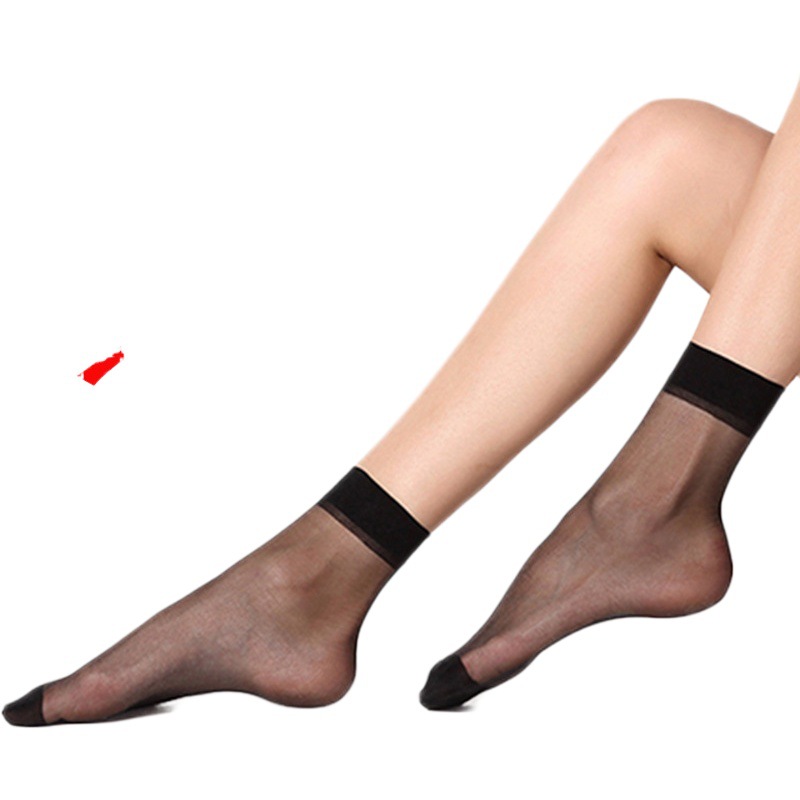 Cross-border Bonas short stockings bagged 15D Crystal Silk thin socks summer sweat-absorbent women's socks stall wholesale