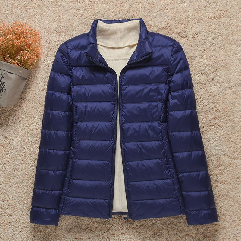 Picture of Light Down Cotton-padded Jacket Women's Short Hooded 2023 Fall/Winter New Slim Fit plus size Thin Women's Light Coat genuine goods