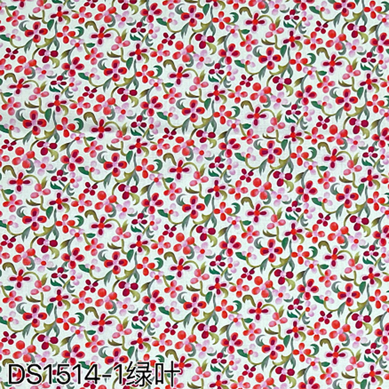 40S Cotton Digital Printed Fabric French Oil Painting Small Floral Kidsren's Clothing Dress Babydoll Handbag Printed Fabric
