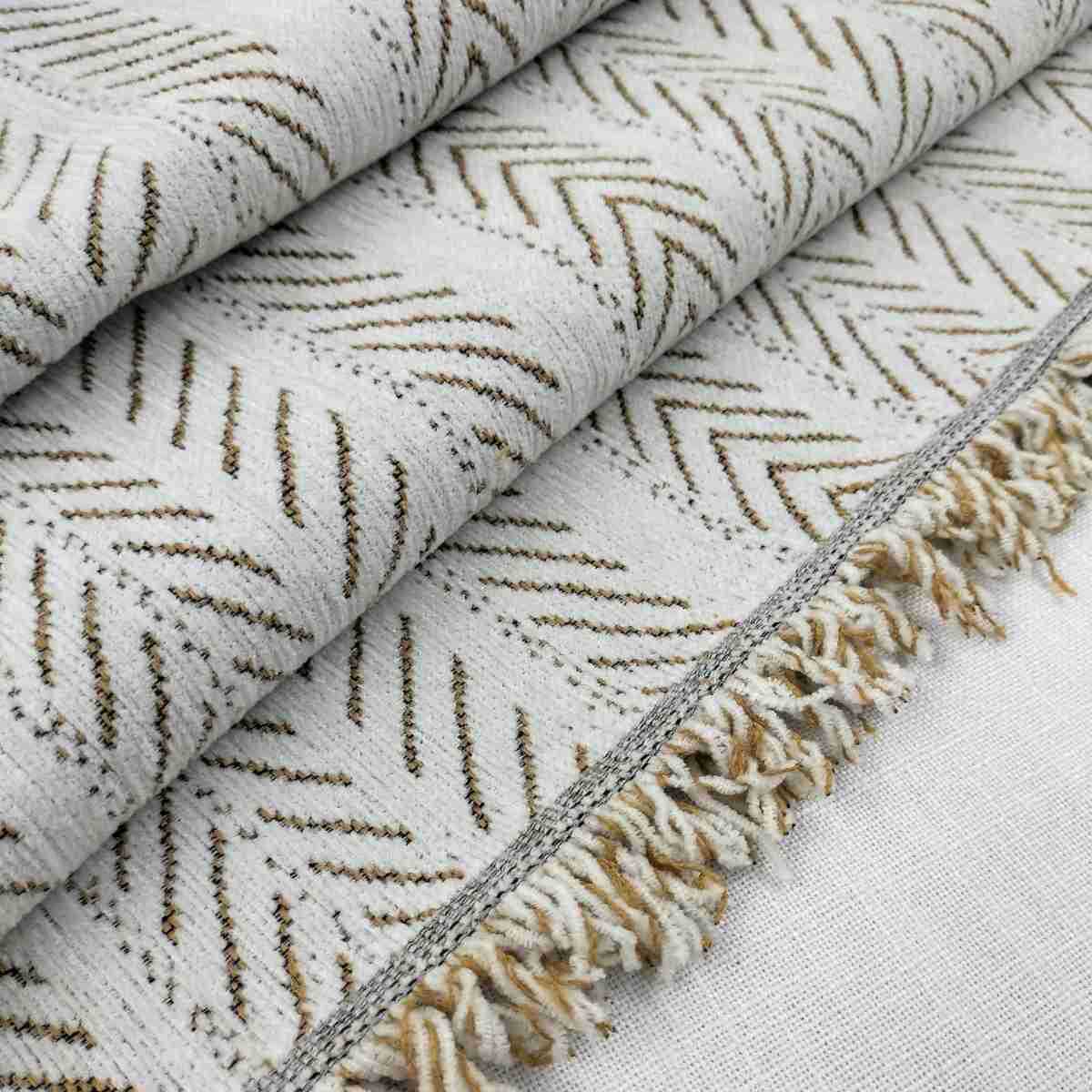 Fishbone Stripe Antique Chenille 180CM Door Sofa Towel Sofa Cushion Four Seasons Universal Sofa Cover Cloth