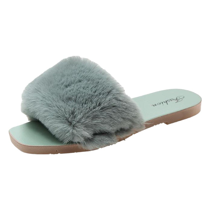 2020 autumn and winter New Fashion plush slippers women's outer wear ins home indoor slippers women's winter slippers