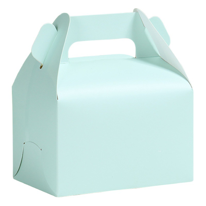 French Dessert Cake Box Satchel Paper Gift Candy Box Mousse Cut Cake Baking Packaging Outer Box