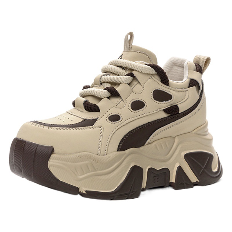 2025 Spring New Inner Height Increasing Torre Shoes Women's Casual Fashion sneaker Women's All-match Trendy Platform Shoes