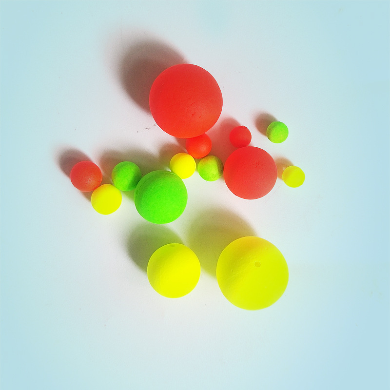 Round eye-catching bean floating tail eye-catching bean 36mm foam eye-catching bean floating bold soybean soybean floating Bean