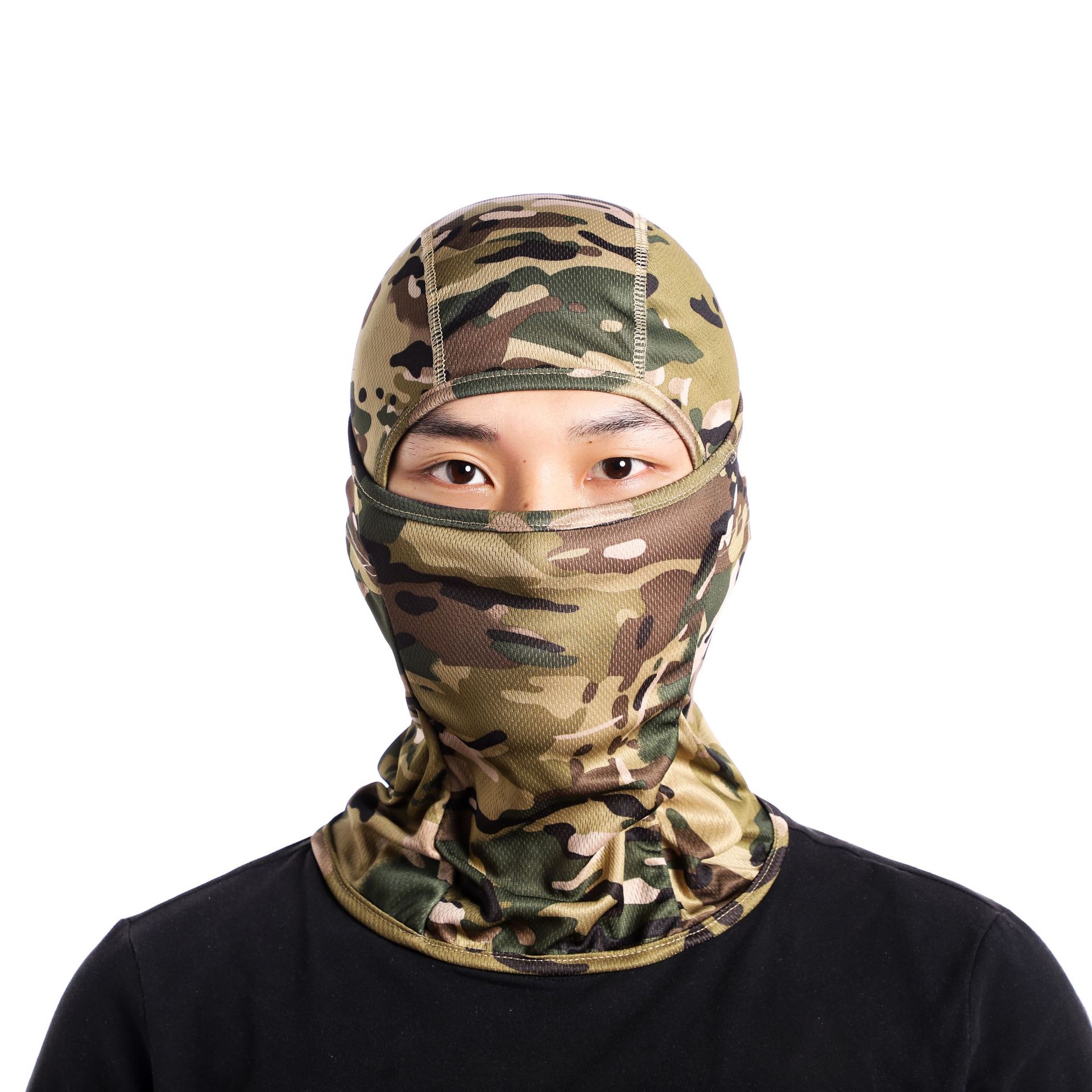 Picture of Cross-border for summer outdoor riding cover dust-proof sunscreen single hole breathable quick-drying scarf hood in stock wholesale