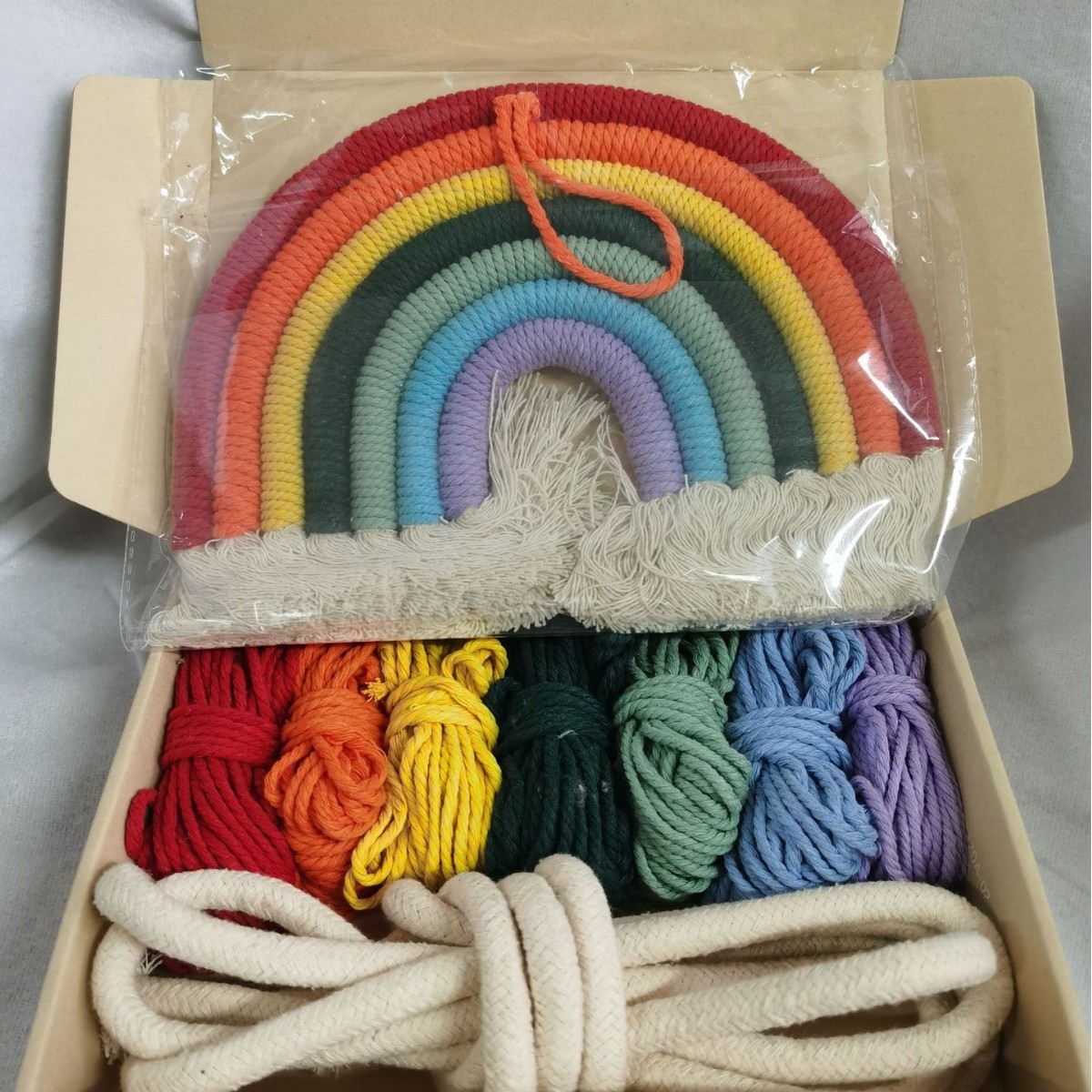 Picture of Rainbow Decoration Ins Unicorn Pendant Home Kidsren's Room Decoration Pendant Hand-Woven Rainbow Pendant Wall Decoration