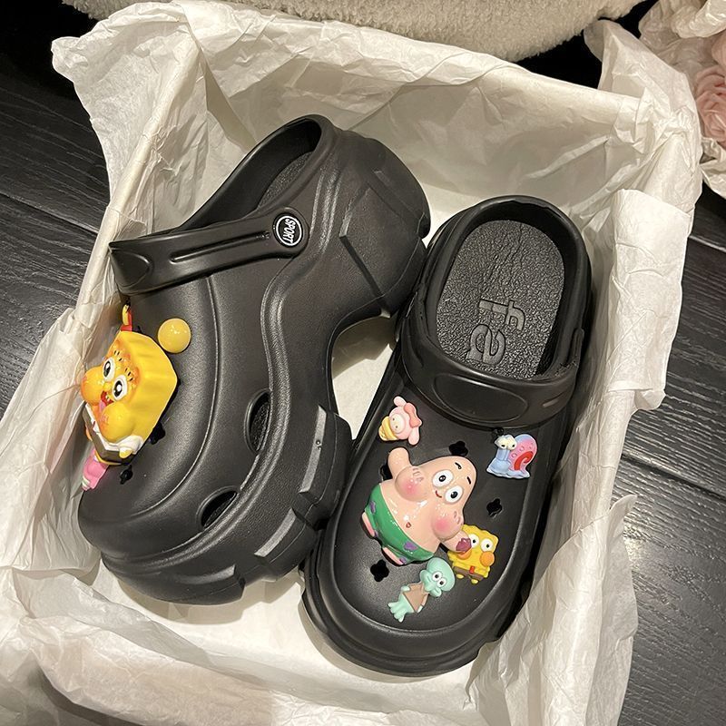 Picture of Baotou EVA hole shoes in 2025 new fashion and versatility student comfortable and casual two-wear non-slip slippers for women's summer