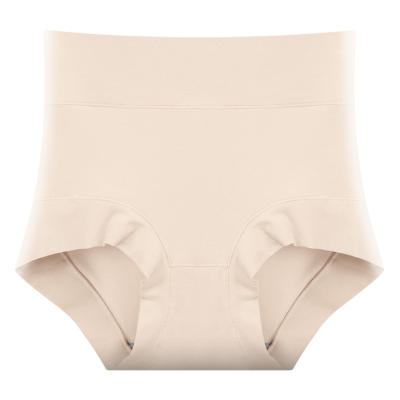 Women's High Waist Hip-lifting Underwear Pure Cotton Anti-bacterial Cotton Crotch Belly-closed Knitted Traceless Triangle Shorts Women's Pure Cotton