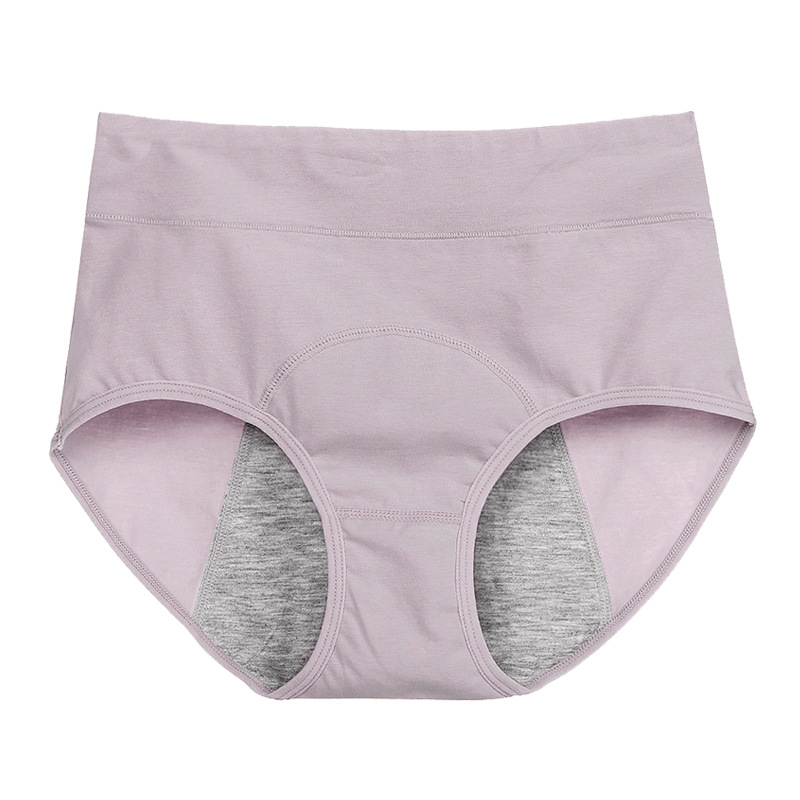 Picture of Parallel Menstrual Panties Women's Cotton High Waist Large Size Menstrual Period Leak-Proof Auntie Sanitary Pants Briefs