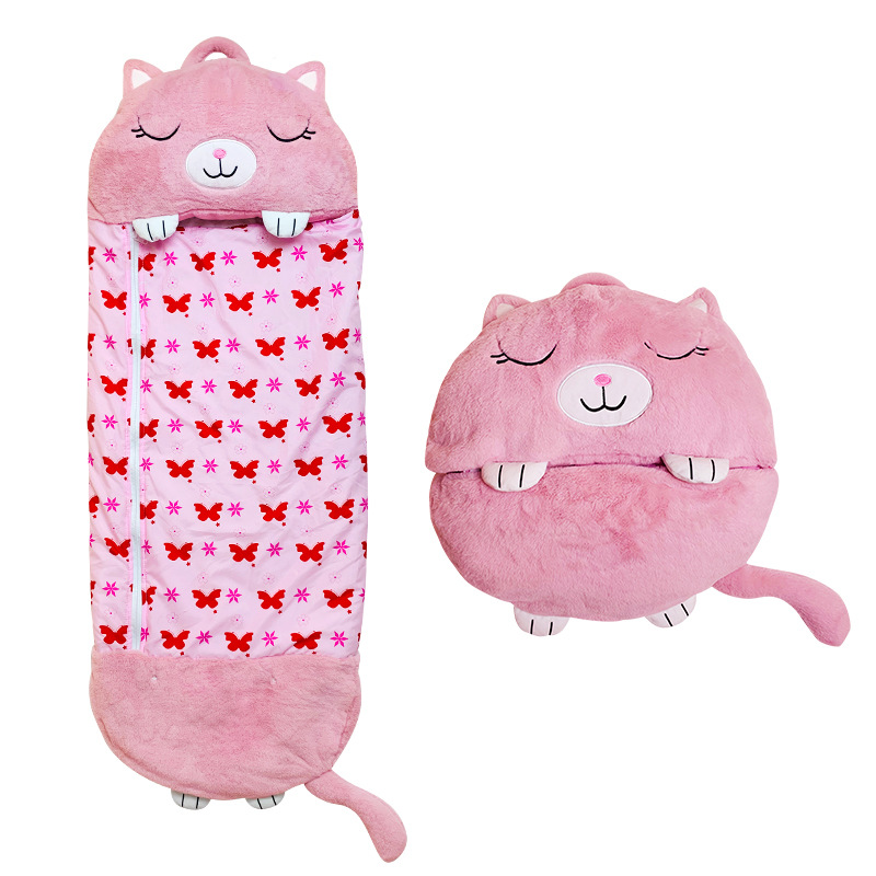Picture of Cross-Border Children's Sleeping Bag Customized Cartoon Anti-Kicking Animal Sleeping Bag Amazon Quilted Anti-Kick Storage Sleeping Bag for Older Children