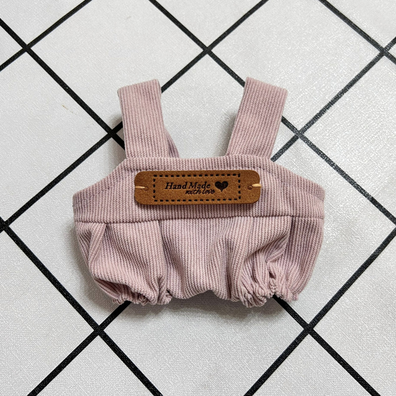 Picture of Hot selling one-shoulder bib pants 20cm cotton doll normal body fat body clothing accessories in stock