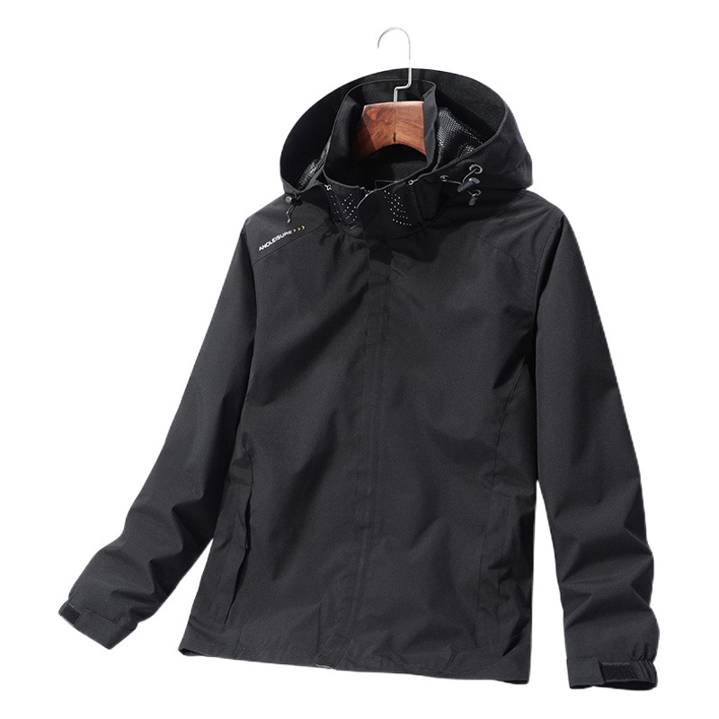 Foreign trade cross-border jacket men's windproof waterproof mountaineering suit couple's jacket outdoor sports wear-resistant women's one-piece delivery