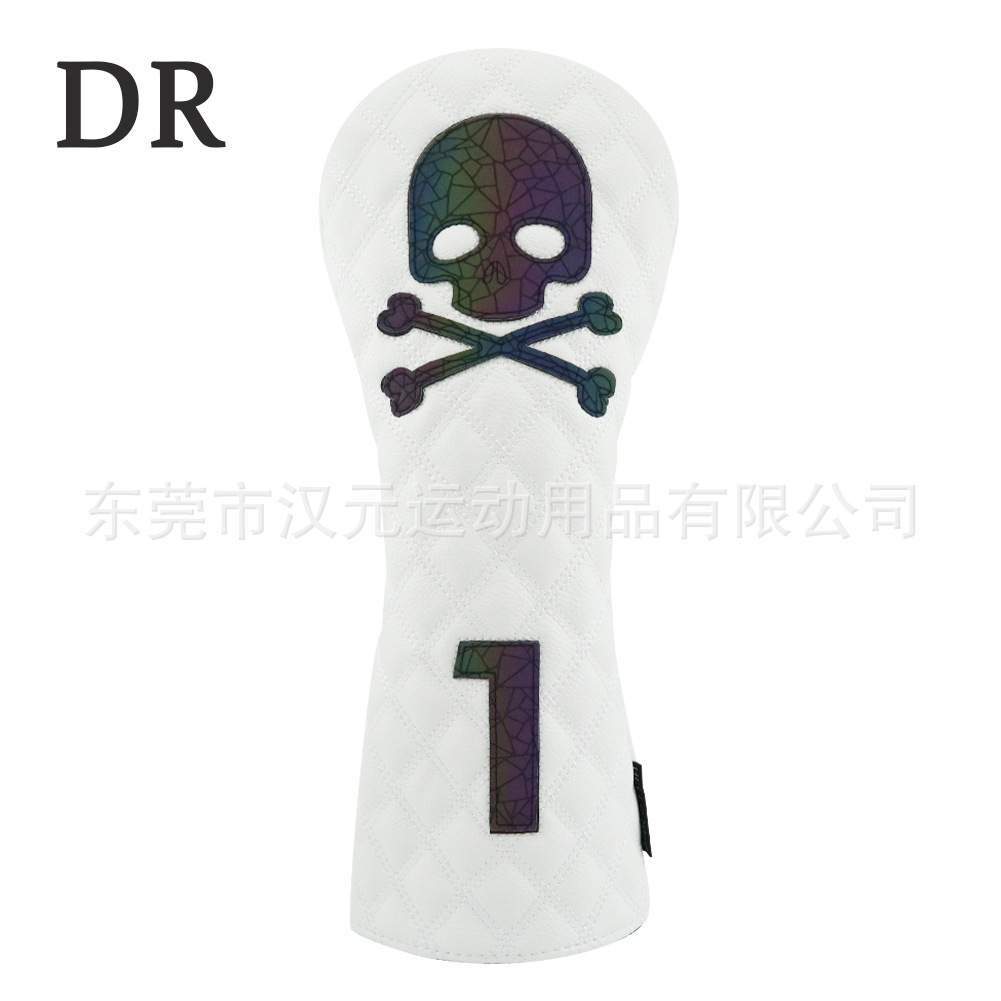 Picture of Factory new golf club cover wooden pole cover head cover cap cover skull No. 1 wooden fairway wooden chicken leg outdoor