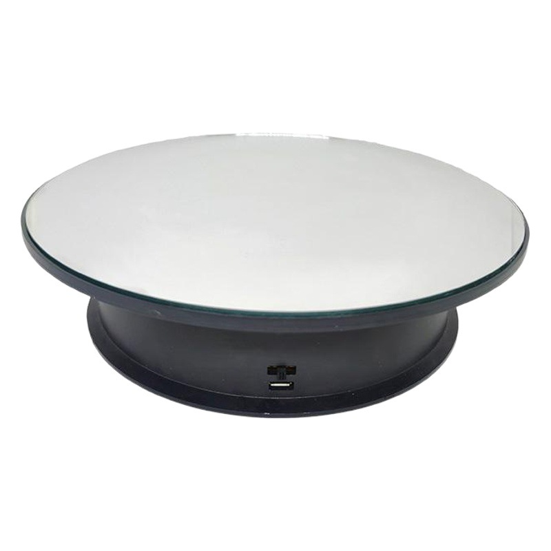 Cross-border new electric display table flannelette tray second speed rotating display table product shooting turntable