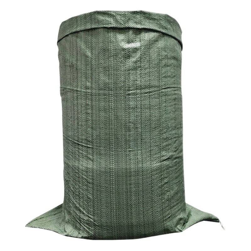 Green Thickeneded Woven Bag, Large Clothing Packaging Bag, Logistics Express Sack, Construction Garbage Bag, Moving Snakeskin Bag