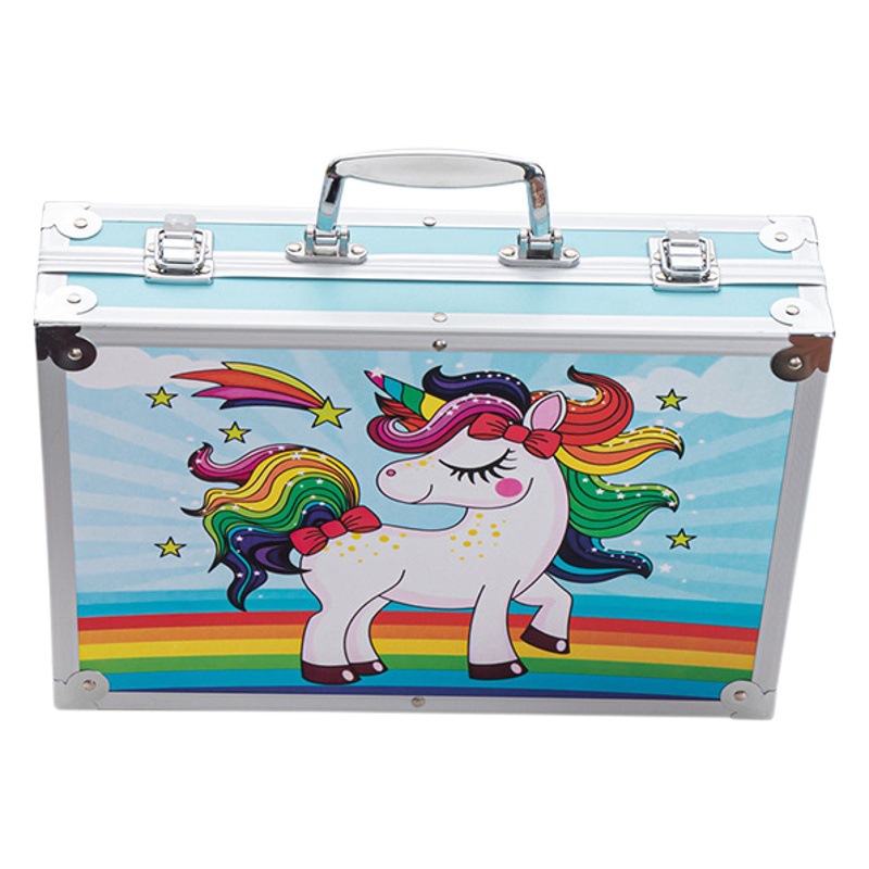145 Brush Double Layer Aluminum Box Watercolor Pen suit Painting Art Supplies Children's Day Painting Tools Brush