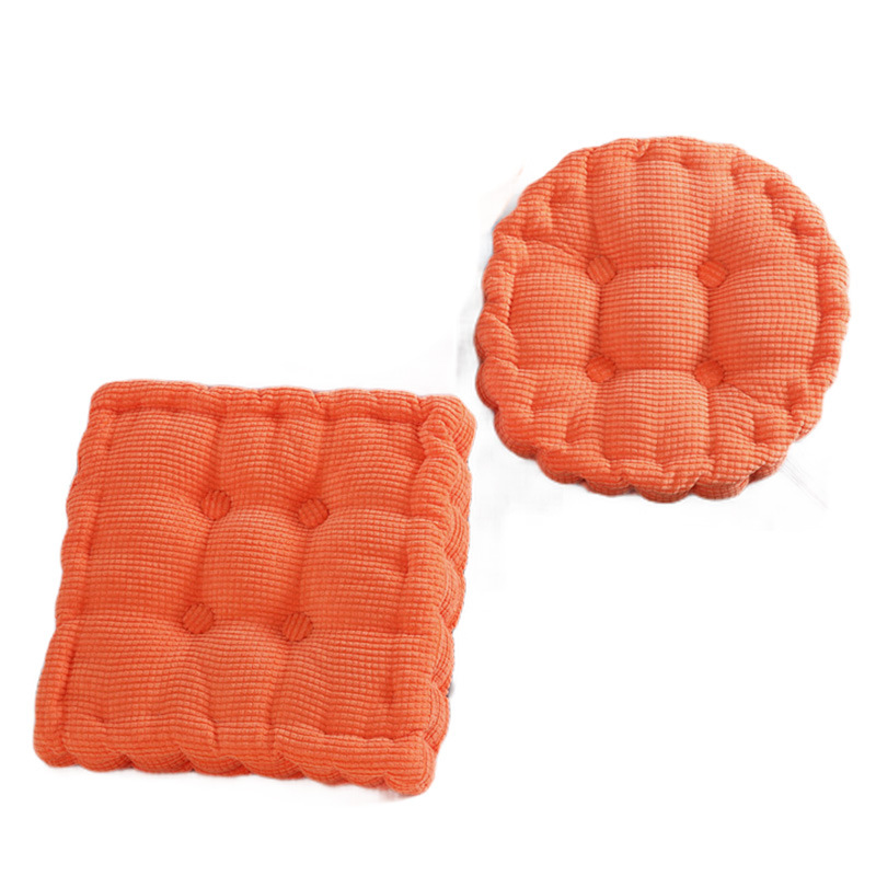 Picture of Manufacturer Wholesale Solid Color Corduroy Corn Kernel Cushions Japanese Square Round Chair Cushions Student Chair Cushions Futon