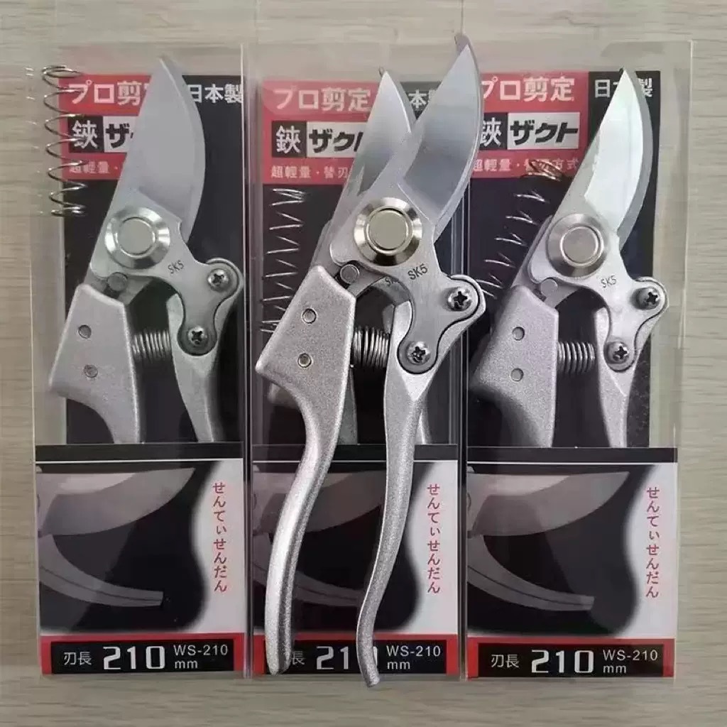 Factory wholesale stainless steel pruning shears gardening shears fruit tree flower branches shears foreign trade garden flowers and trees labor-saving shears
