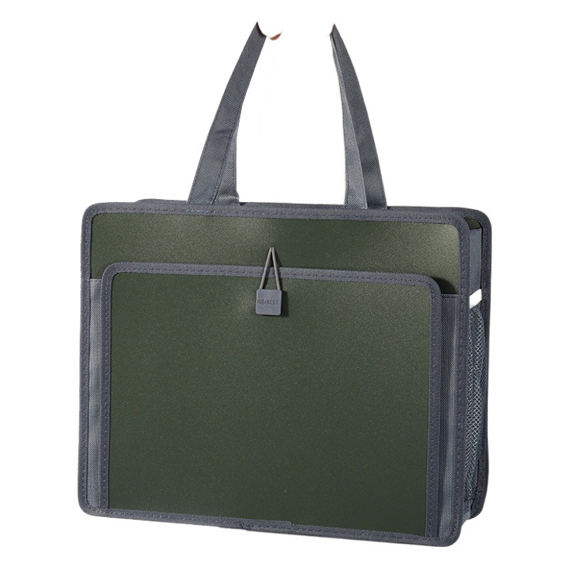 Kangbai Stereo Portable Waterproof Book Bag Student Information Portable Large Capacity Zipper Compiling Bag File Bag