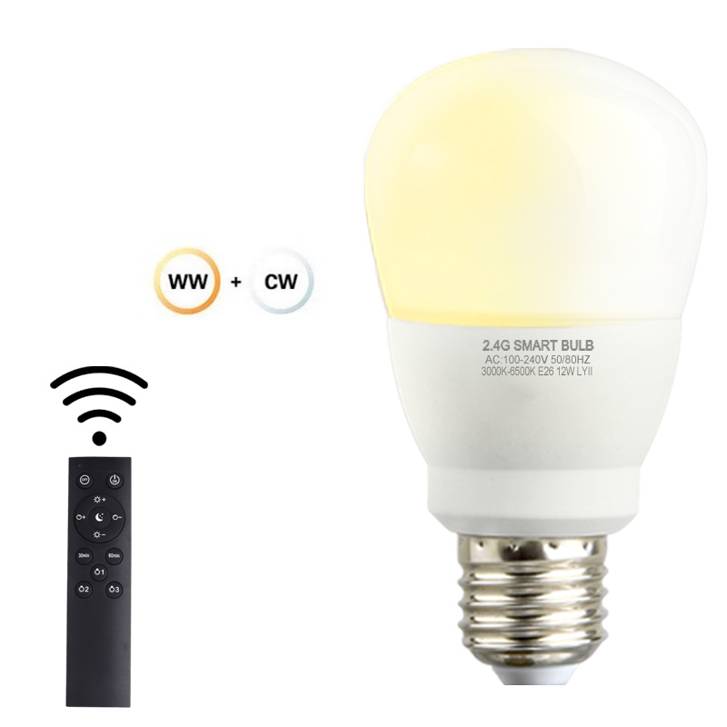 Picture of Cross-border remote control indoor 110Ve27e26 screw stepless dimming color super bright household led bulb