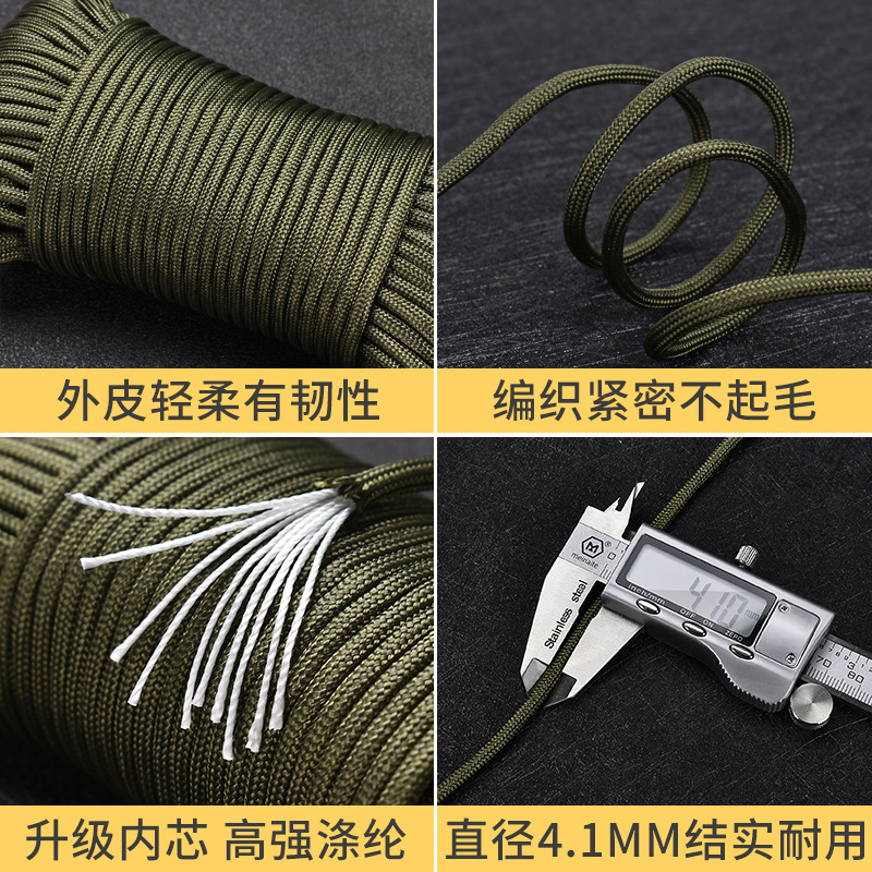 Picture of 650 Military Rule 10 Core Paratrooper Traction Rescue Batherine Clothes Line Tent Rope Mountain Rope