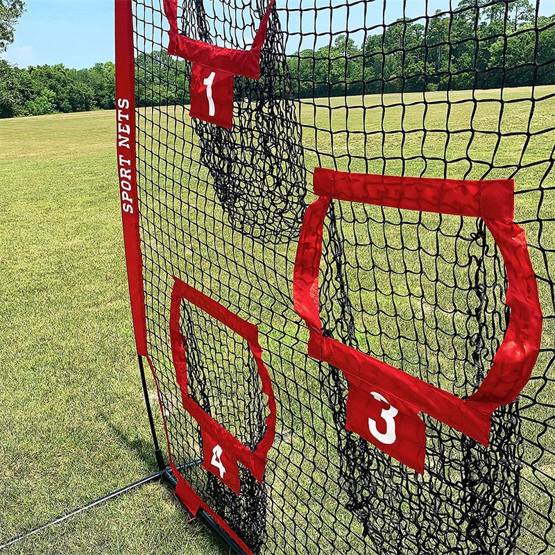 Picture of 7X7Ft Rugby Net Five Hole Quarter Throw Practice Net Indoor Outdoor Training Net Wholesale High Density